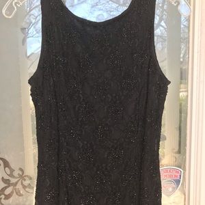 Black sequence dress